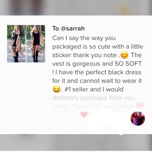 New Cozy Plaid Duster Vest in Beige - Picture 2 of 7